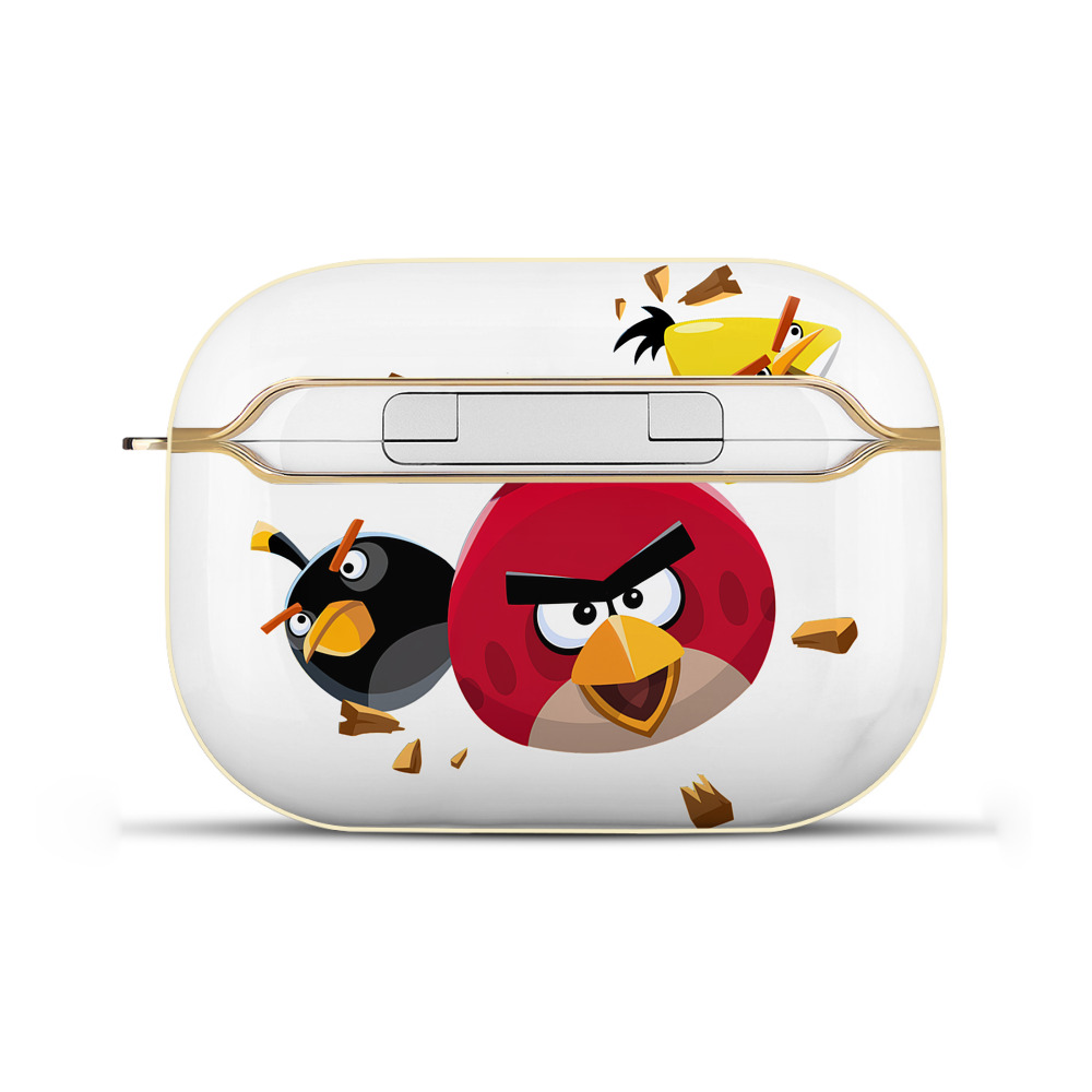 （画像用） Angry Birds アングリーバード 【AirPods Pro用】ハードシェル保護ケース｜耐衝撃・防指紋・カラビナ付き商品仕様