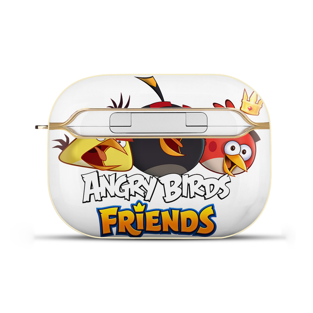 （画像用） Angry Birds アングリーバード 【AirPods Pro用】ハードシェル保護ケース｜耐衝撃・防指紋・カラビナ付き商品仕様