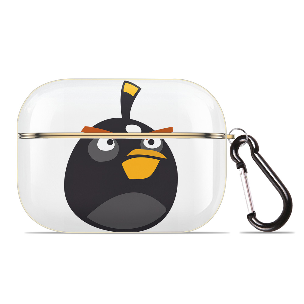 （画像用） Angry Birds アングリーバード 【AirPods Pro用】ハードシェル保護ケース｜耐衝撃・防指紋・カラビナ付き商品仕様