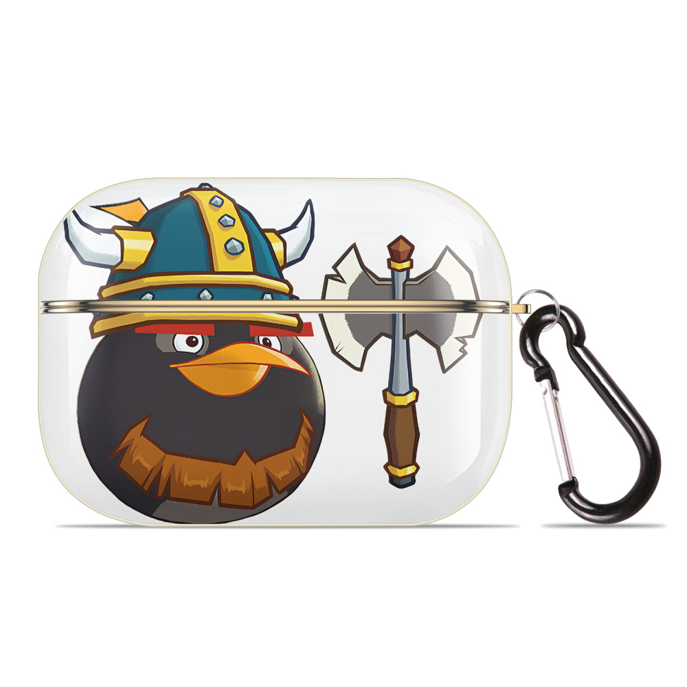 （画像用） Angry Birds アングリーバード 【AirPods Pro用】ハードシェル保護ケース｜耐衝撃・防指紋・カラビナ付き商品仕様