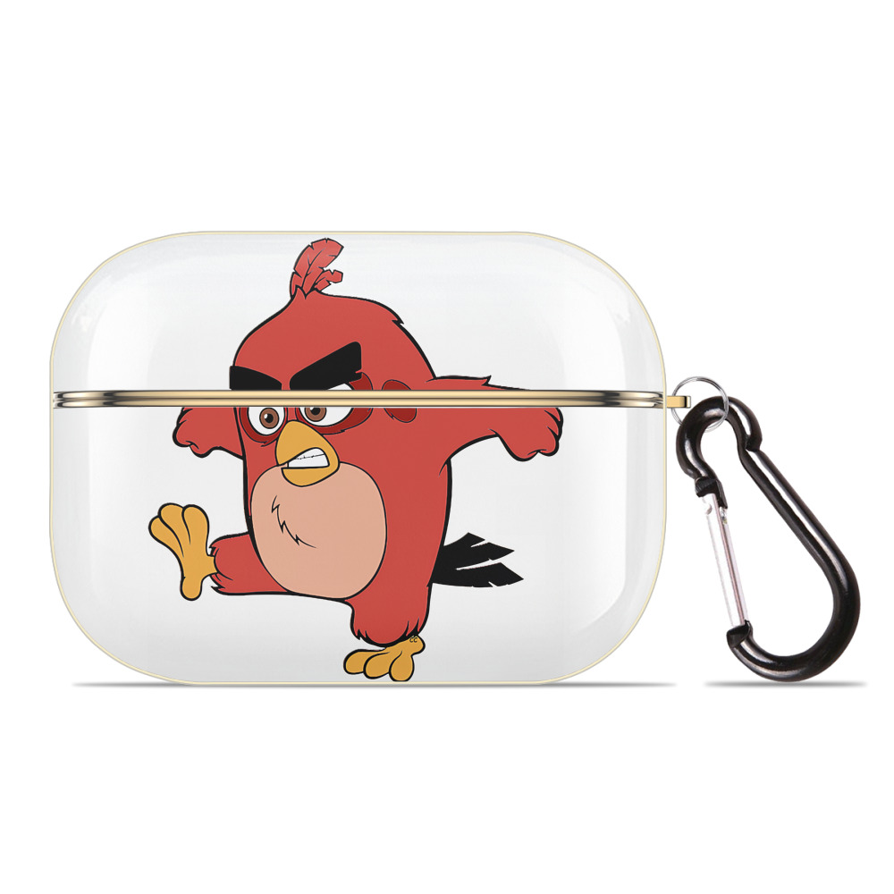 （画像用） Angry Birds アングリーバード 【AirPods Pro用】ハードシェル保護ケース｜耐衝撃・防指紋・カラビナ付き商品仕様