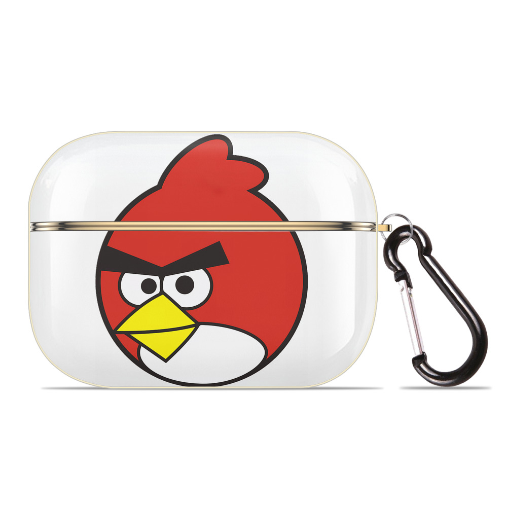 （画像用） Angry Birds アングリーバード 【AirPods Pro用】ハードシェル保護ケース｜耐衝撃・防指紋・カラビナ付き商品仕様