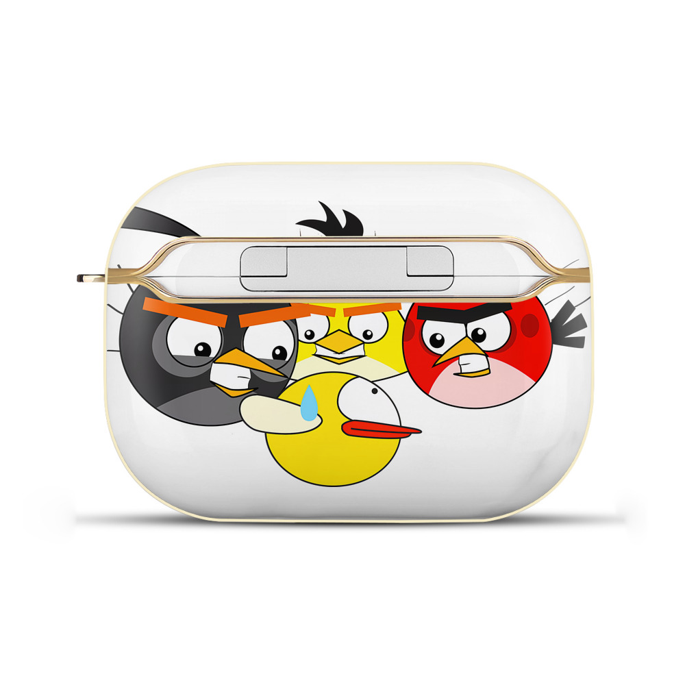 （画像用） Angry Birds アングリーバード 【AirPods Pro用】ハードシェル保護ケース｜耐衝撃・防指紋・カラビナ付き商品仕様