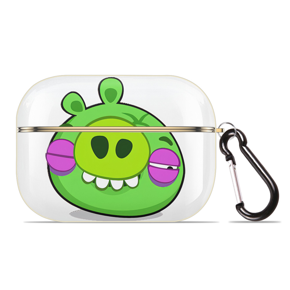（画像用） Angry Birds アングリーバード 【AirPods Pro用】ハードシェル保護ケース｜耐衝撃・防指紋・カラビナ付き商品仕様