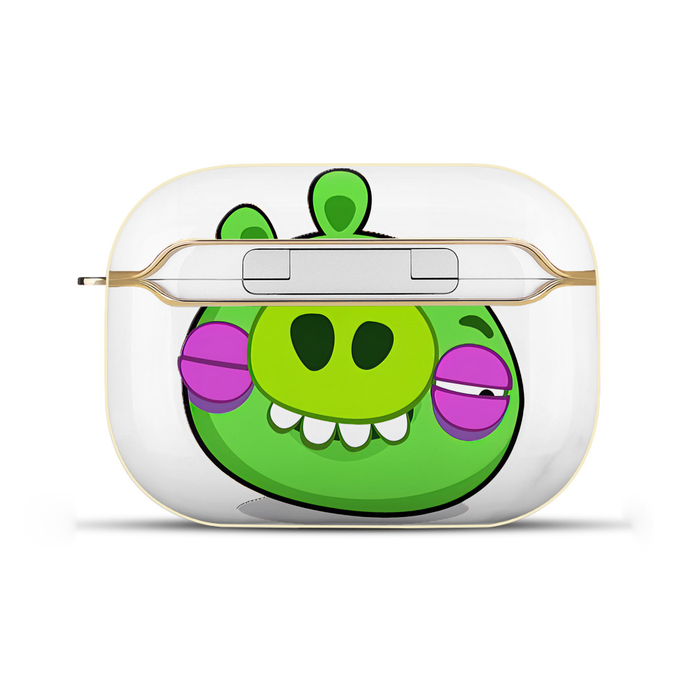 （画像用） Angry Birds アングリーバード 【AirPods Pro用】ハードシェル保護ケース｜耐衝撃・防指紋・カラビナ付き商品仕様