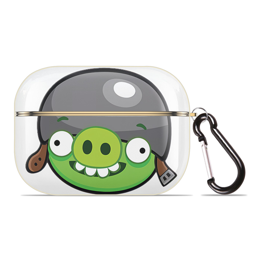 （画像用） Angry Birds アングリーバード 【AirPods Pro用】ハードシェル保護ケース｜耐衝撃・防指紋・カラビナ付き商品仕様