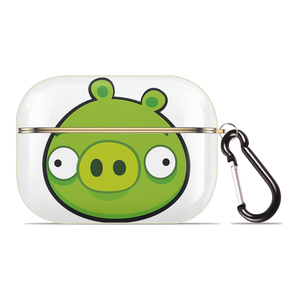 （画像用） Angry Birds アングリーバード 【AirPods Pro用】ハードシェル保護ケース｜耐衝撃・防指紋・カラビナ付き商品仕様