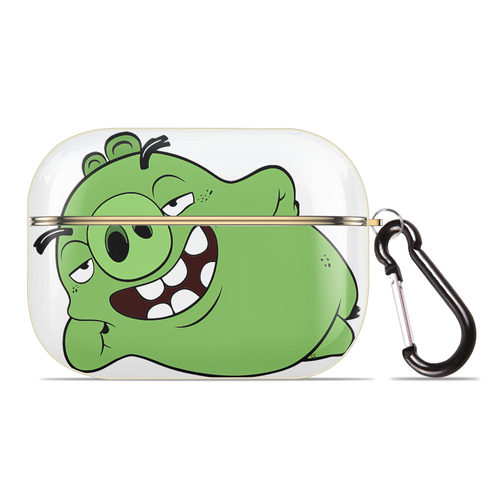 （画像用） Angry Birds アングリーバード 【AirPods Pro用】ハードシェル保護ケース｜耐衝撃・防指紋・カラビナ付き商品仕様