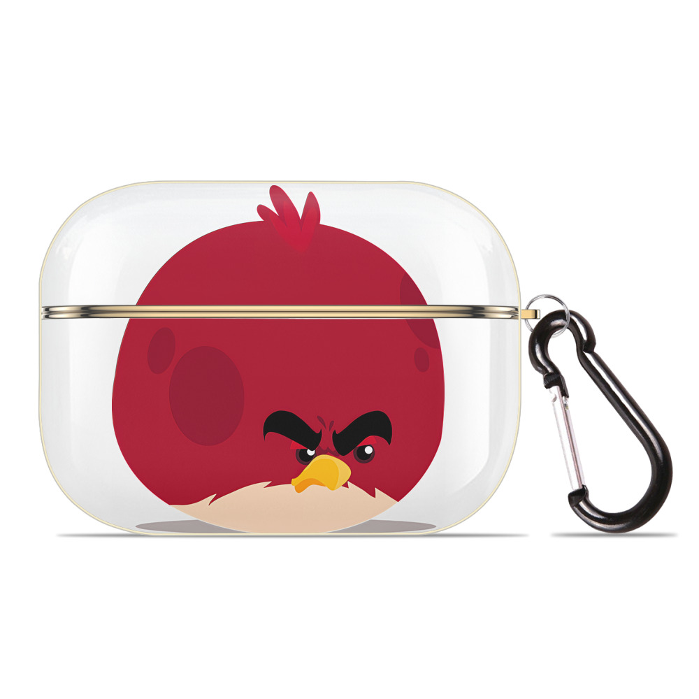 （画像用） Angry Birds アングリーバード 【AirPods Pro用】ハードシェル保護ケース｜耐衝撃・防指紋・カラビナ付き商品仕様
