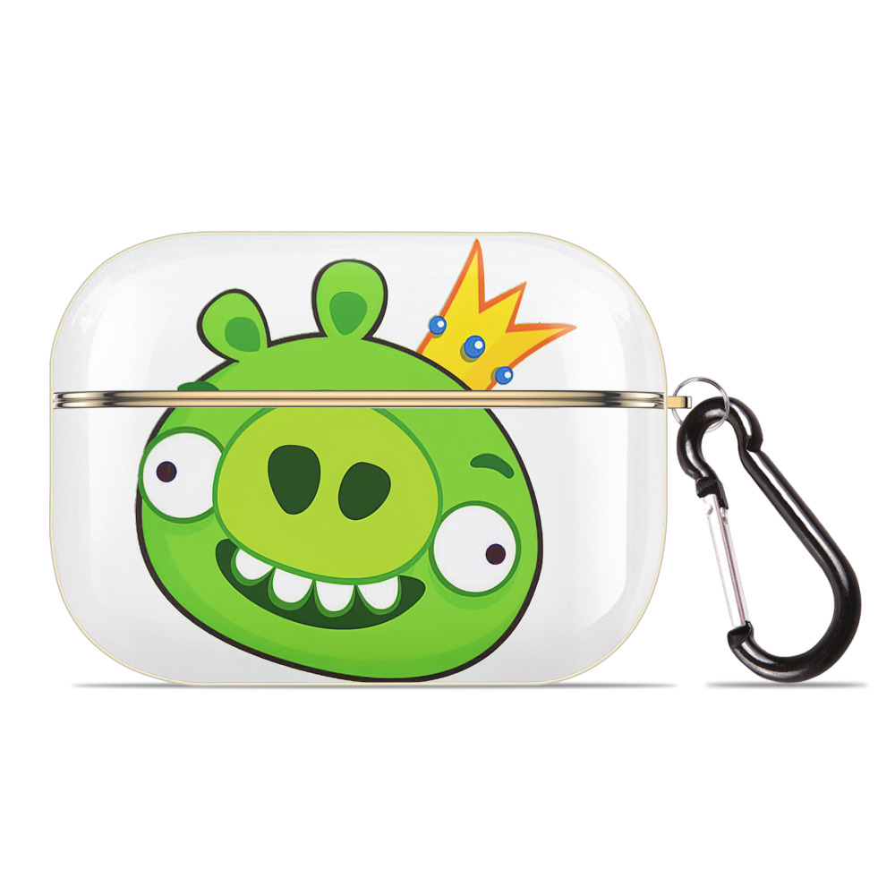 （画像用） Angry Birds アングリーバード 【AirPods Pro用】ハードシェル保護ケース｜耐衝撃・防指紋・カラビナ付き商品仕様