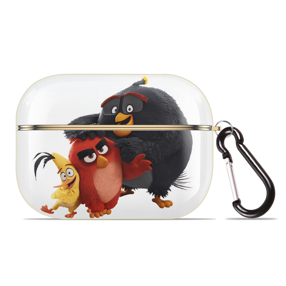 （画像用） Angry Birds アングリーバード 【AirPods Pro用】ハードシェル保護ケース｜耐衝撃・防指紋・カラビナ付き商品仕様