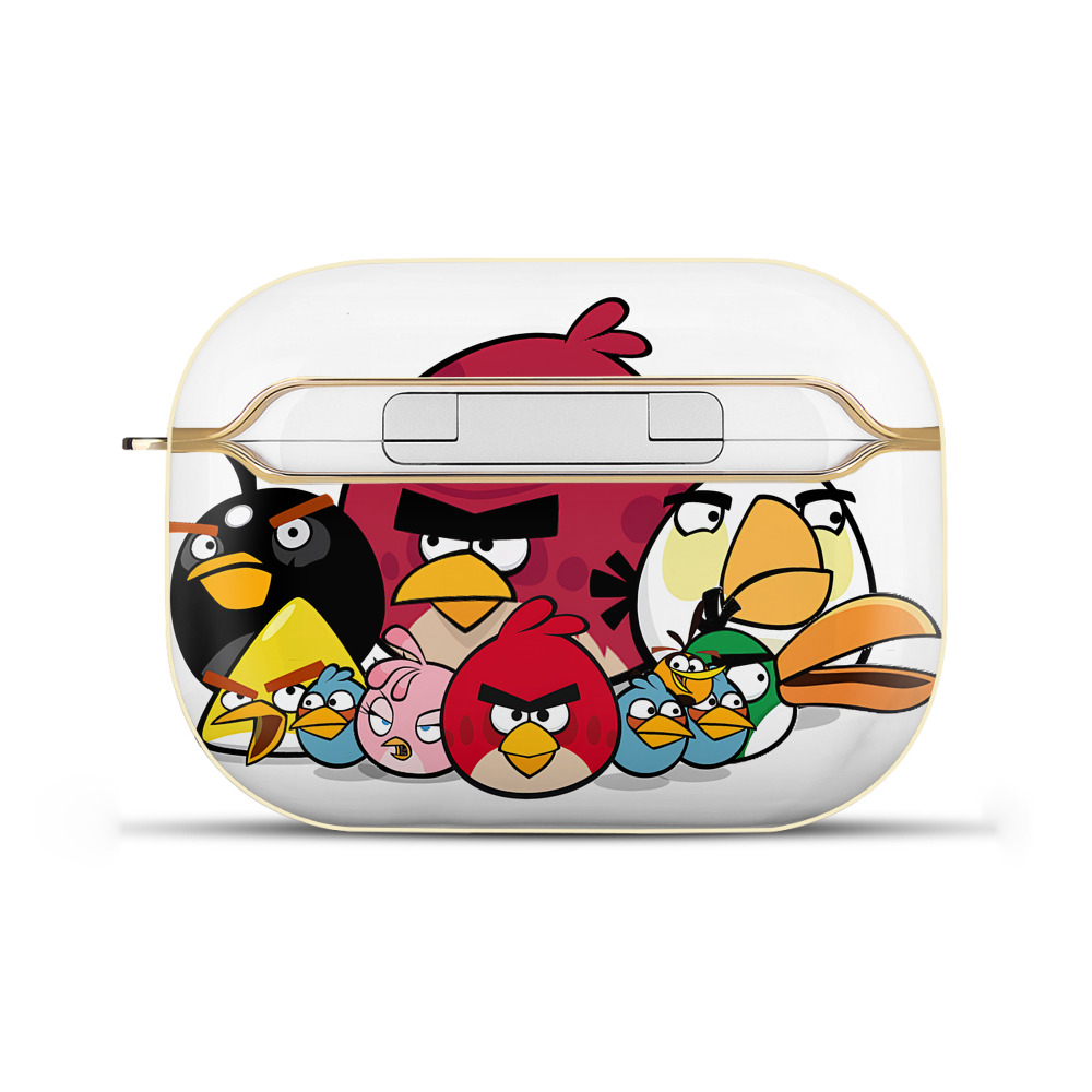 （画像用） Angry Birds アングリーバード 【AirPods Pro用】ハードシェル保護ケース｜耐衝撃・防指紋・カラビナ付き商品仕様