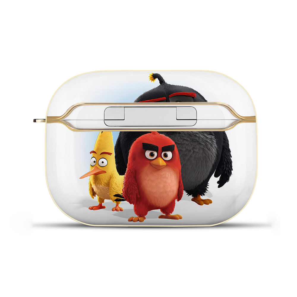 （画像用） Angry Birds アングリーバード 【AirPods Pro用】ハードシェル保護ケース｜耐衝撃・防指紋・カラビナ付き商品仕様