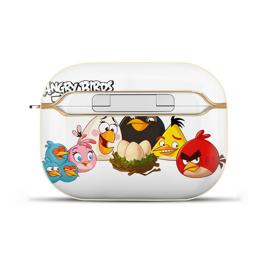 （画像用） Angry Birds アングリーバード 【AirPods Pro用】ハードシェル保護ケース｜耐衝撃・防指紋・カラビナ付き商品仕様