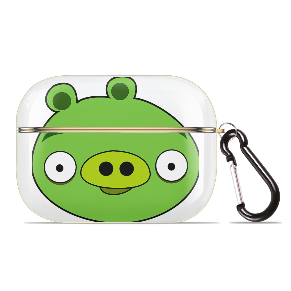 （画像用） Angry Birds アングリーバード 【AirPods Pro用】ハードシェル保護ケース｜耐衝撃・防指紋・カラビナ付き商品仕様