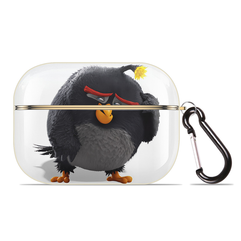 （画像用） Angry Birds アングリーバード 【AirPods Pro用】ハードシェル保護ケース｜耐衝撃・防指紋・カラビナ付き商品仕様