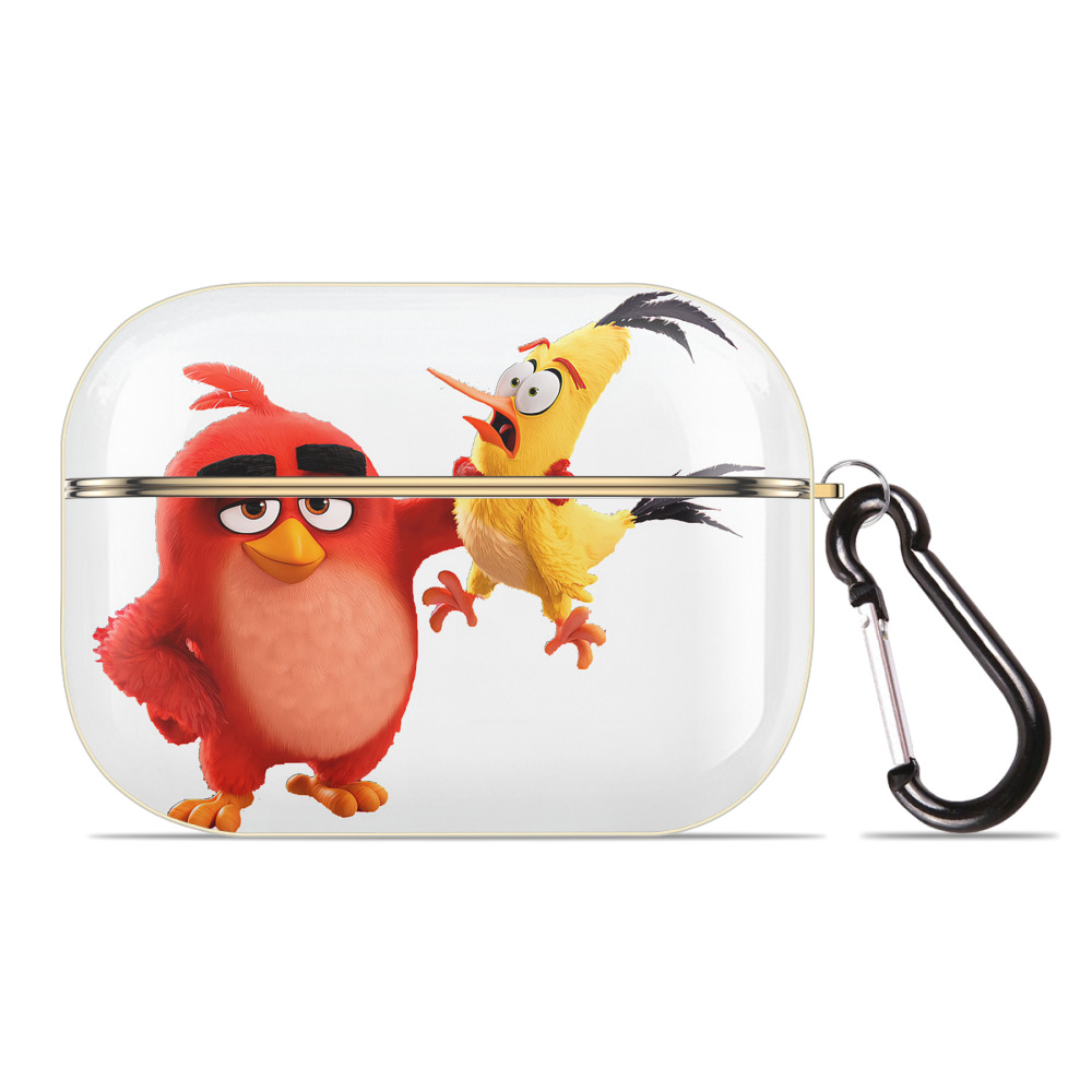 （画像用） Angry Birds アングリーバード 【AirPods Pro用】ハードシェル保護ケース｜耐衝撃・防指紋・カラビナ付き商品仕様
