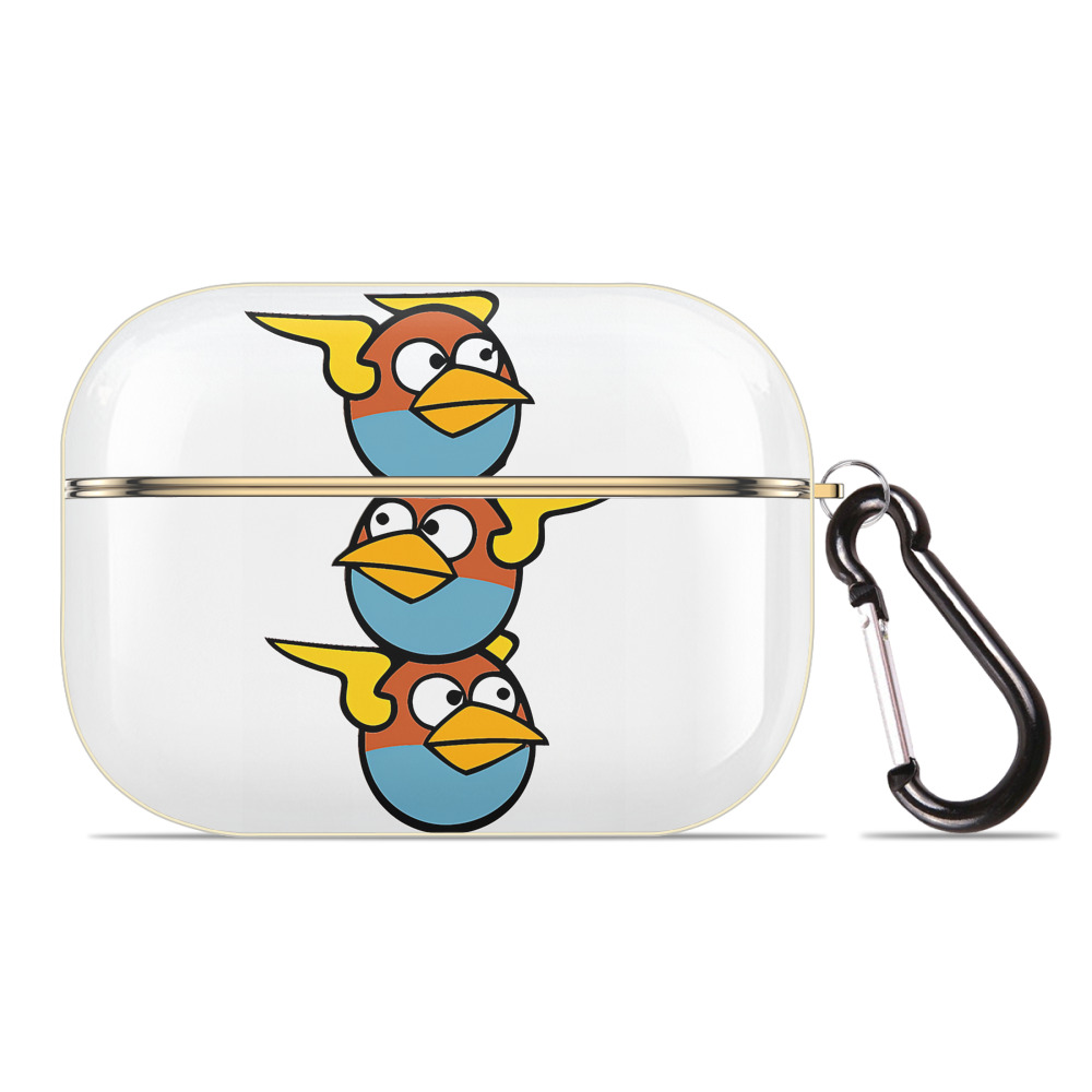 （画像用） Angry Birds アングリーバード 【AirPods Pro用】ハードシェル保護ケース｜耐衝撃・防指紋・カラビナ付き商品仕様