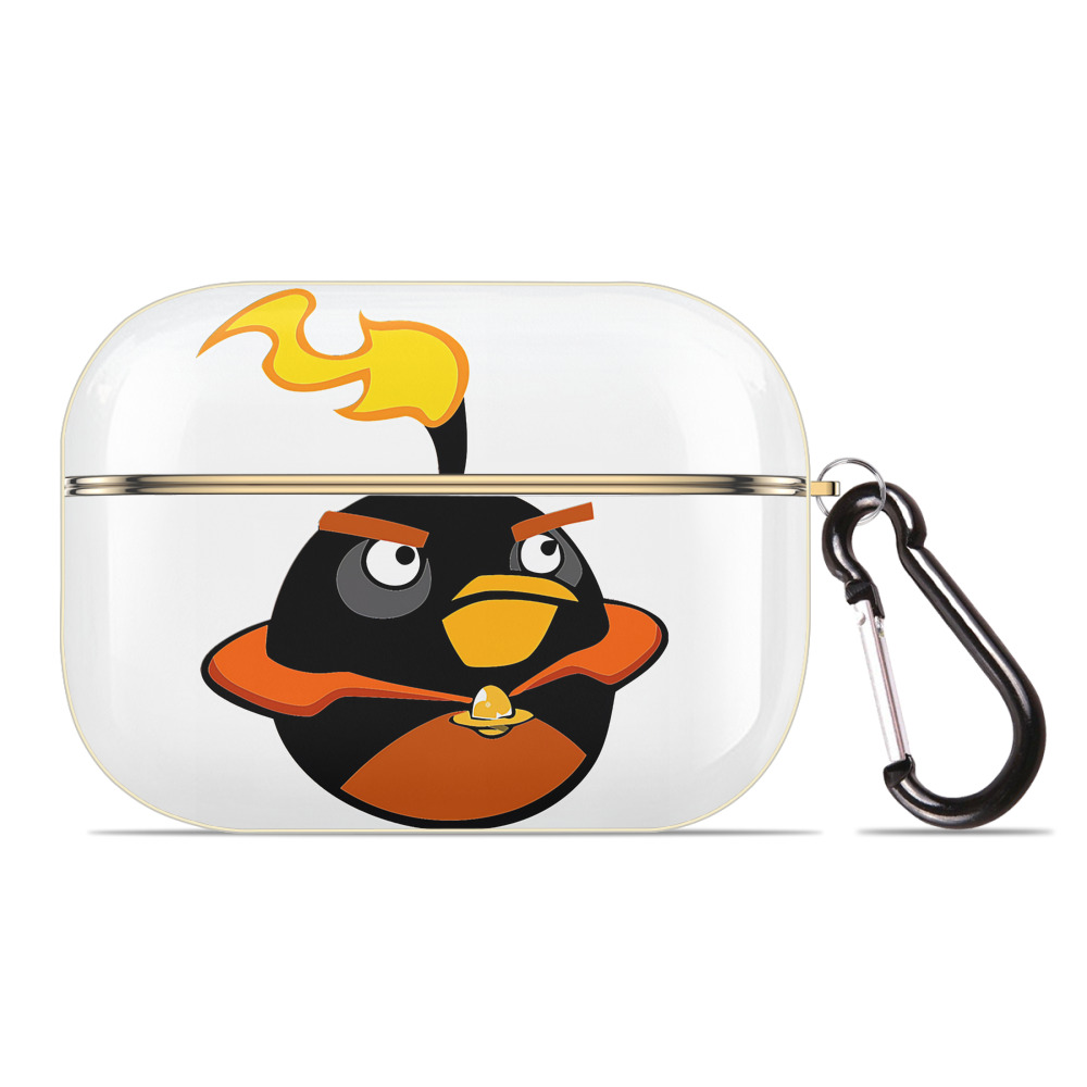 （画像用） Angry Birds アングリーバード 【AirPods Pro用】ハードシェル保護ケース｜耐衝撃・防指紋・カラビナ付き商品仕様