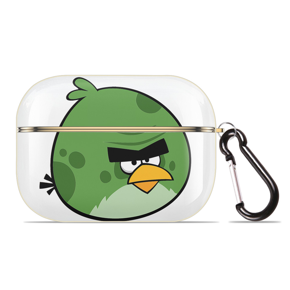 （画像用） Angry Birds アングリーバード 【AirPods Pro用】ハードシェル保護ケース｜耐衝撃・防指紋・カラビナ付き商品仕様