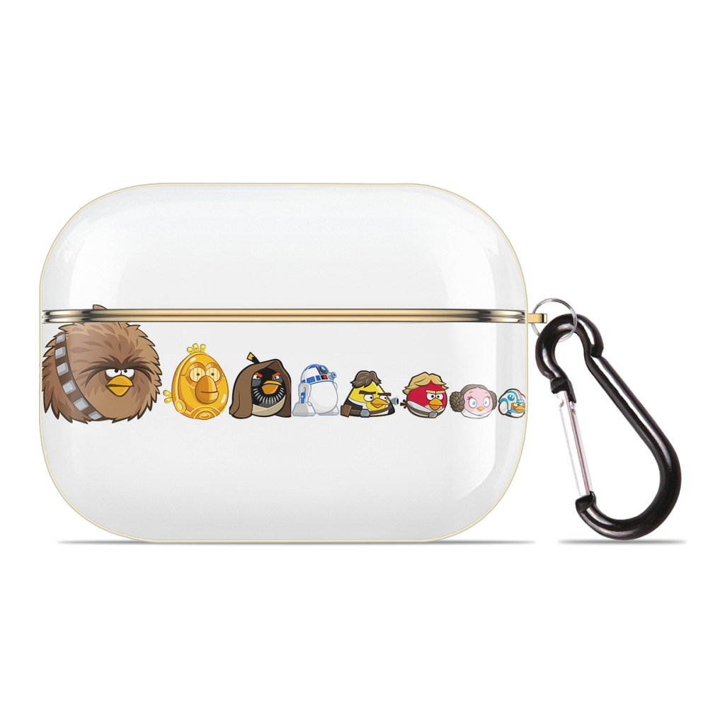 （画像用） Angry Birds アングリーバード 【AirPods Pro用】ハードシェル保護ケース｜耐衝撃・防指紋・カラビナ付き商品仕様