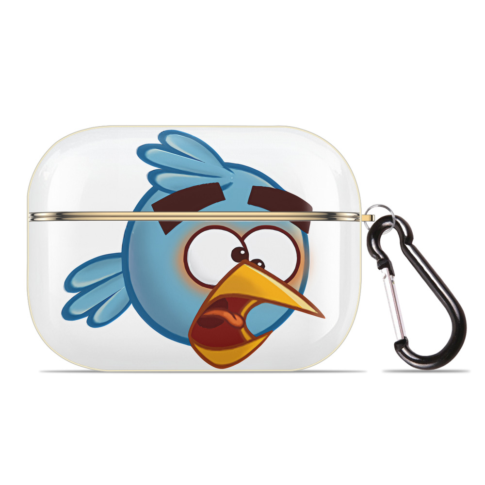 （画像用） Angry Birds アングリーバード 【AirPods Pro用】ハードシェル保護ケース｜耐衝撃・防指紋・カラビナ付き商品仕様