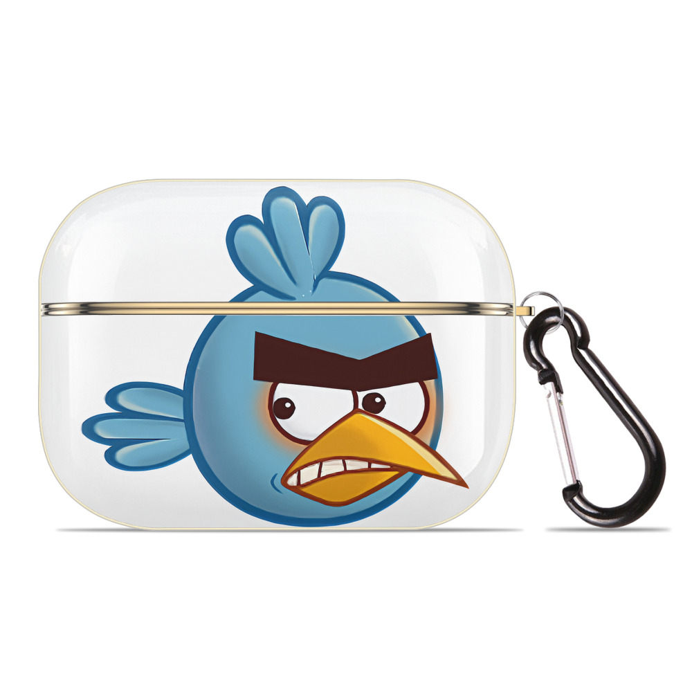 （画像用） Angry Birds アングリーバード 【AirPods Pro用】ハードシェル保護ケース｜耐衝撃・防指紋・カラビナ付き商品仕様