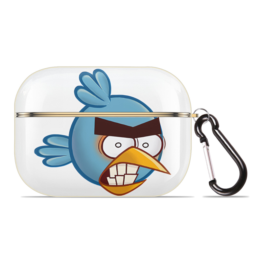 （画像用） Angry Birds アングリーバード 【AirPods Pro用】ハードシェル保護ケース｜耐衝撃・防指紋・カラビナ付き商品仕様