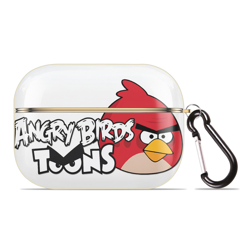 （画像用） Angry Birds アングリーバード 【AirPods Pro用】ハードシェル保護ケース｜耐衝撃・防指紋・カラビナ付き商品仕様