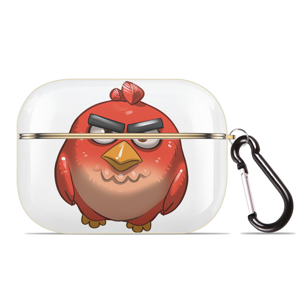 （画像用） Angry Birds アングリーバード 【AirPods Pro用】ハードシェル保護ケース｜耐衝撃・防指紋・カラビナ付き商品仕様