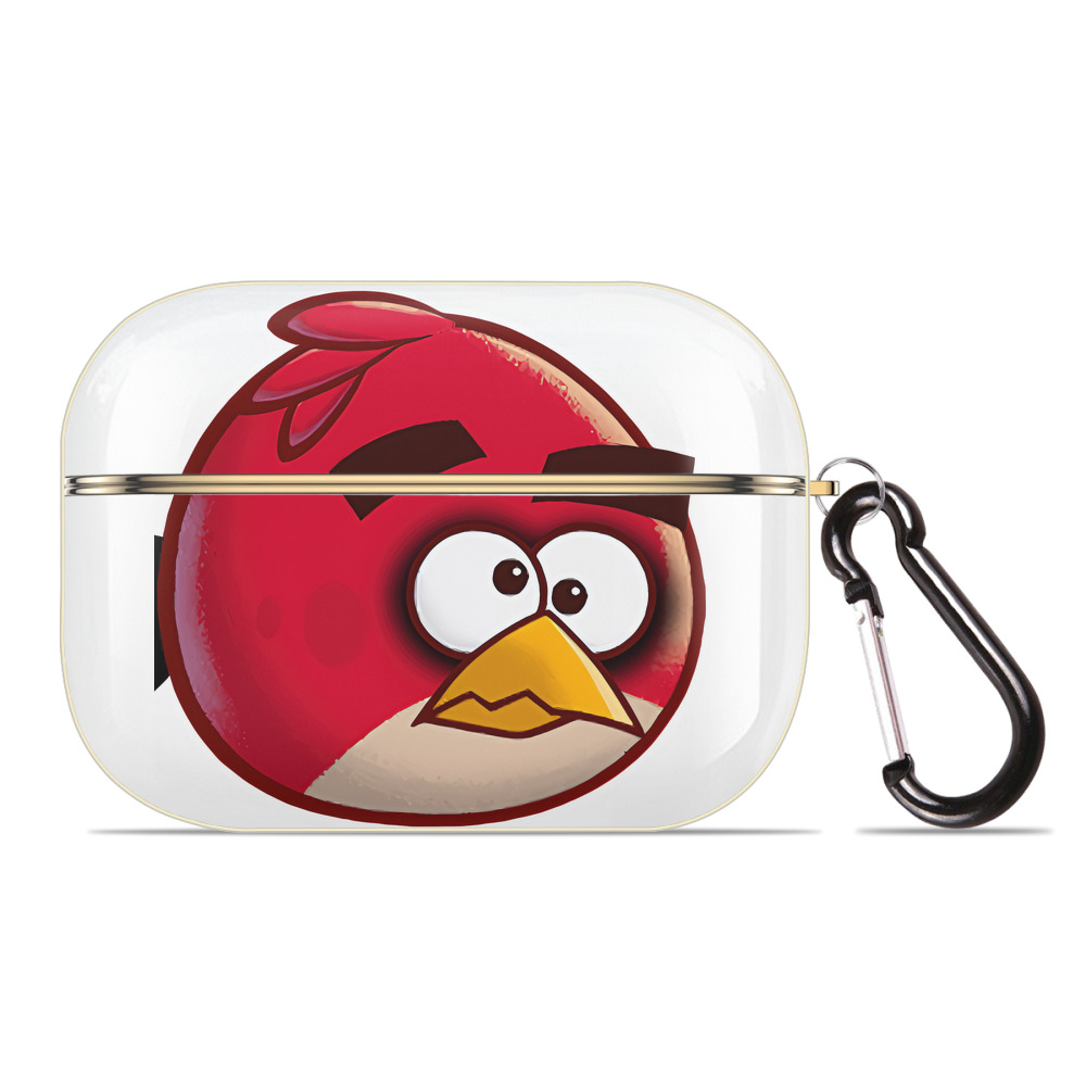 （画像用） Angry Birds アングリーバード 【AirPods Pro用】ハードシェル保護ケース｜耐衝撃・防指紋・カラビナ付き商品仕様
