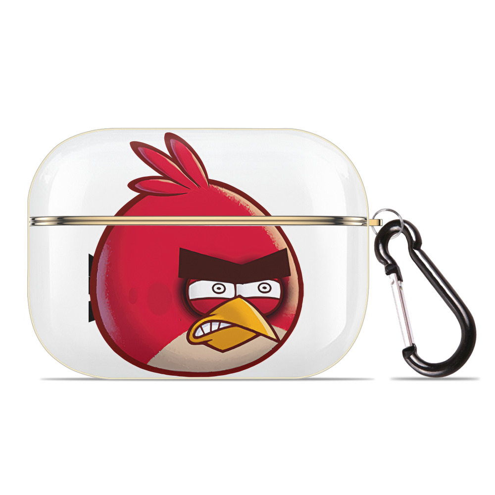 （画像用） Angry Birds アングリーバード 【AirPods Pro用】ハードシェル保護ケース｜耐衝撃・防指紋・カラビナ付き商品仕様