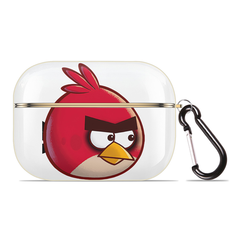 （画像用） Angry Birds アングリーバード 【AirPods Pro用】ハードシェル保護ケース｜耐衝撃・防指紋・カラビナ付き商品仕様