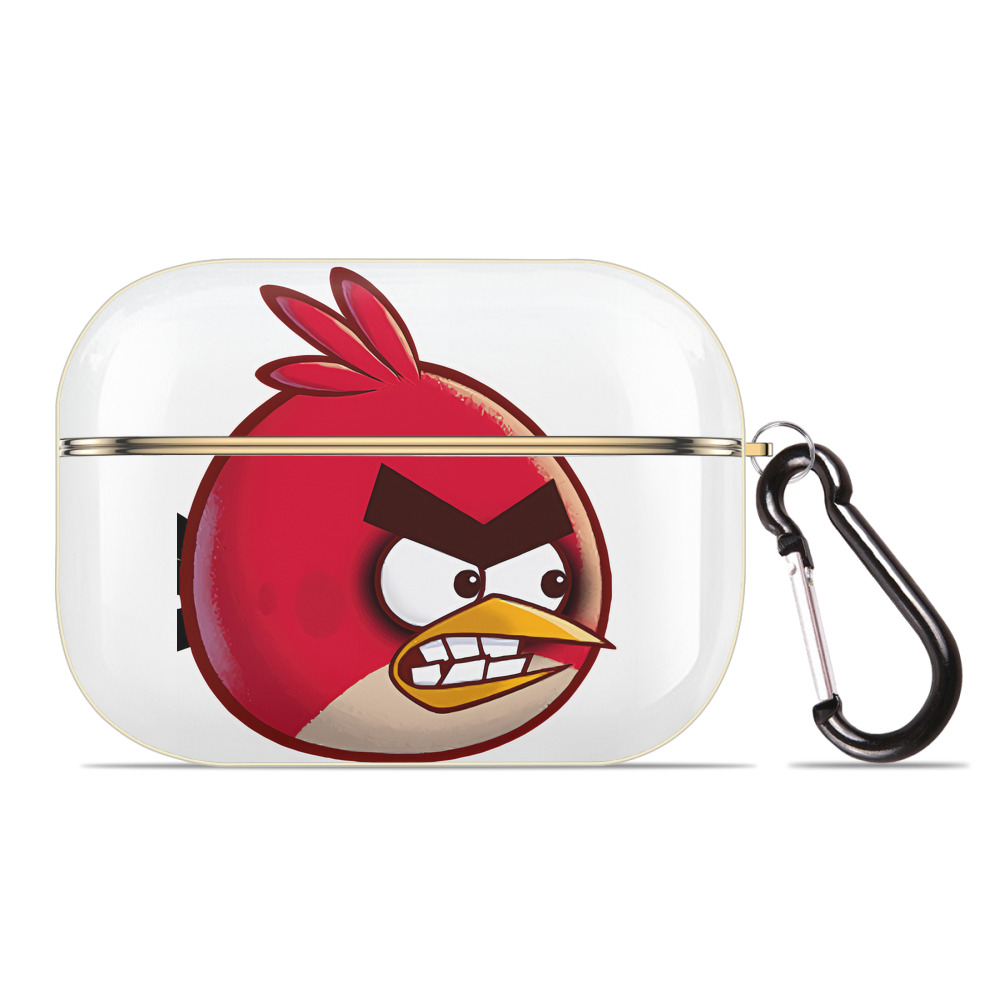 （画像用） Angry Birds アングリーバード 【AirPods Pro用】ハードシェル保護ケース｜耐衝撃・防指紋・カラビナ付き商品仕様
