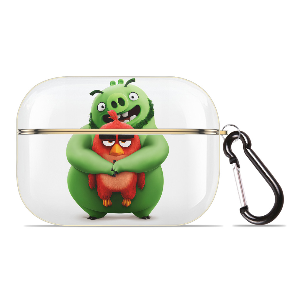 （画像用） Angry Birds アングリーバード 【AirPods Pro用】ハードシェル保護ケース｜耐衝撃・防指紋・カラビナ付き商品仕様
