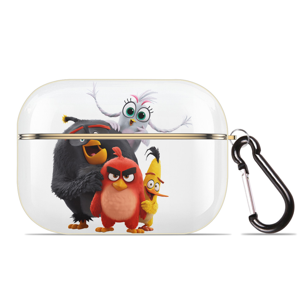（画像用） Angry Birds アングリーバード 【AirPods Pro用】ハードシェル保護ケース｜耐衝撃・防指紋・カラビナ付き商品仕様
