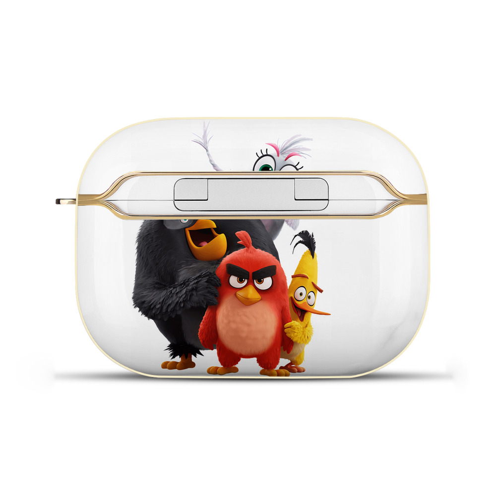 （画像用） Angry Birds アングリーバード 【AirPods Pro用】ハードシェル保護ケース｜耐衝撃・防指紋・カラビナ付き商品仕様