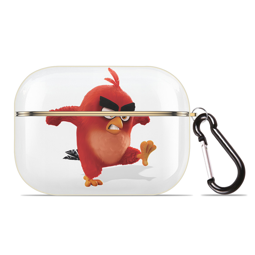 （画像用） Angry Birds アングリーバード 【AirPods Pro用】ハードシェル保護ケース｜耐衝撃・防指紋・カラビナ付き商品仕様
