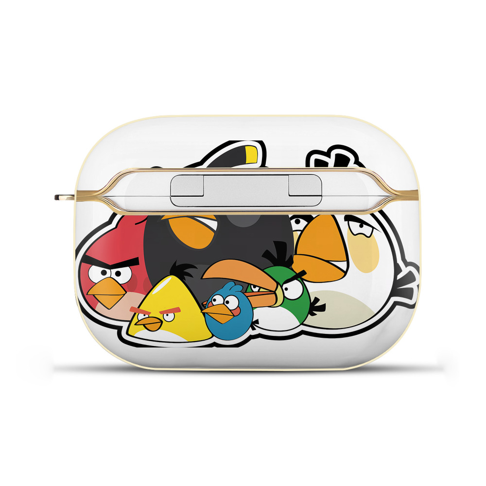 （画像用） Angry Birds アングリーバード 【AirPods Pro用】ハードシェル保護ケース｜耐衝撃・防指紋・カラビナ付き商品仕様