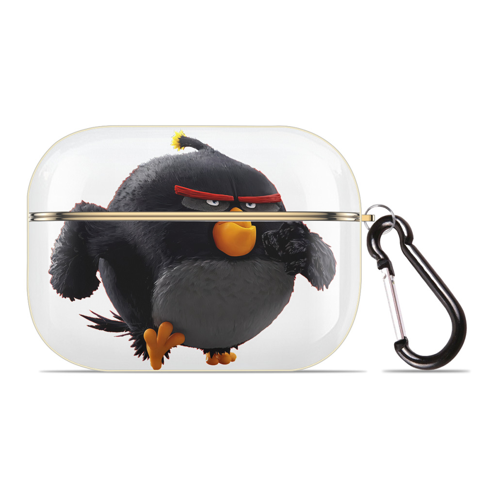 （画像用） Angry Birds アングリーバード 【AirPods Pro用】ハードシェル保護ケース｜耐衝撃・防指紋・カラビナ付き商品仕様