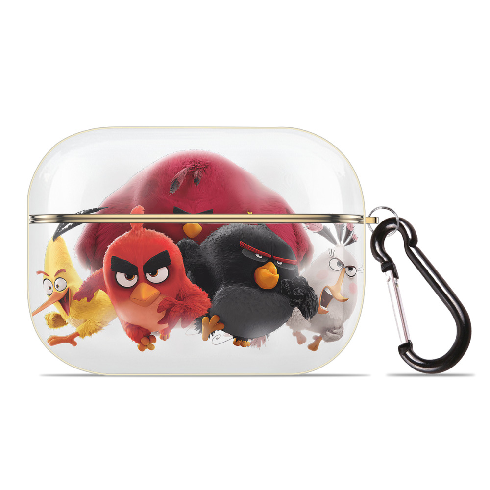 （画像用） Angry Birds アングリーバード 【AirPods Pro用】ハードシェル保護ケース｜耐衝撃・防指紋・カラビナ付き商品仕様