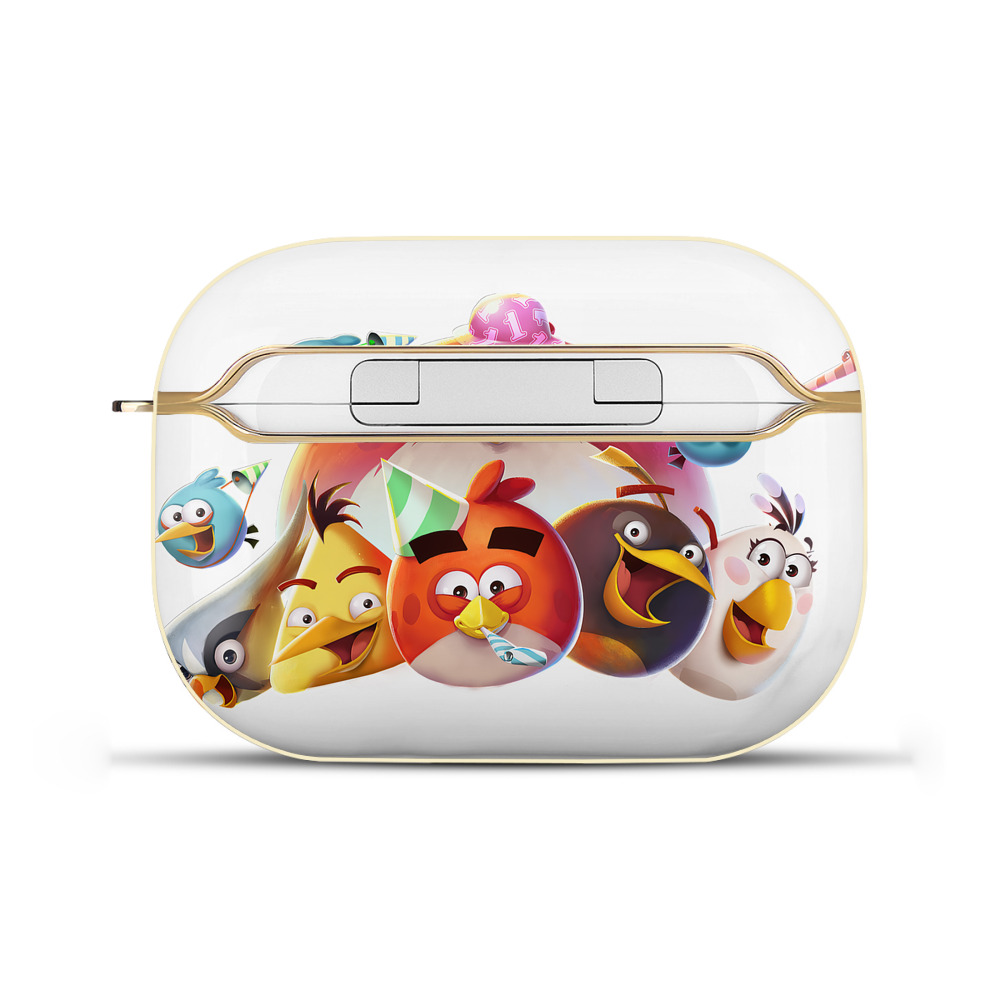 （画像用） Angry Birds アングリーバード 【AirPods Pro用】ハードシェル保護ケース｜耐衝撃・防指紋・カラビナ付き商品仕様