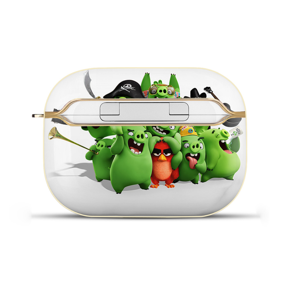 （画像用） Angry Birds アングリーバード 【AirPods Pro用】ハードシェル保護ケース｜耐衝撃・防指紋・カラビナ付き商品仕様