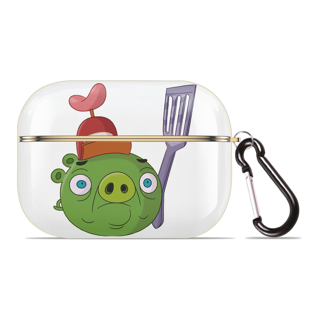 （画像用） Angry Birds アングリーバード 【AirPods Pro用】ハードシェル保護ケース｜耐衝撃・防指紋・カラビナ付き商品仕様