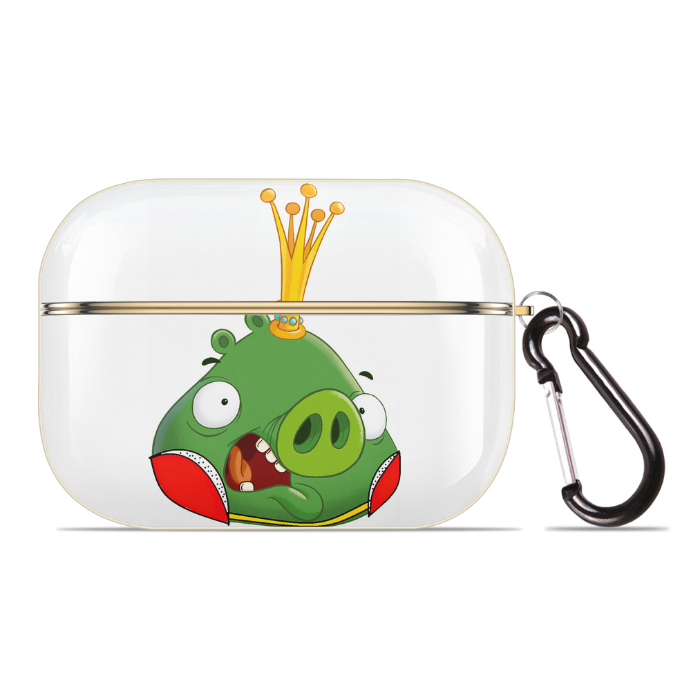 （画像用） Angry Birds アングリーバード 【AirPods Pro用】ハードシェル保護ケース｜耐衝撃・防指紋・カラビナ付き商品仕様