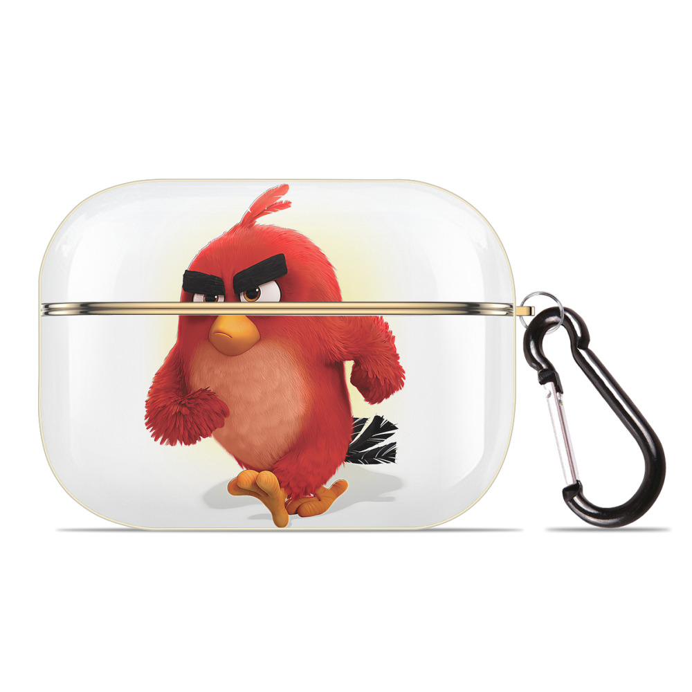 （画像用） Angry Birds アングリーバード 【AirPods Pro用】ハードシェル保護ケース｜耐衝撃・防指紋・カラビナ付き商品仕様