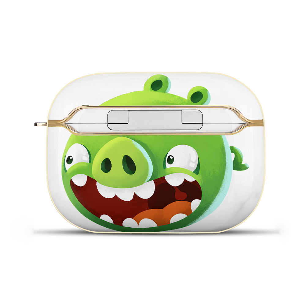 （画像用） Angry Birds アングリーバード 【AirPods Pro用】ハードシェル保護ケース｜耐衝撃・防指紋・カラビナ付き商品仕様