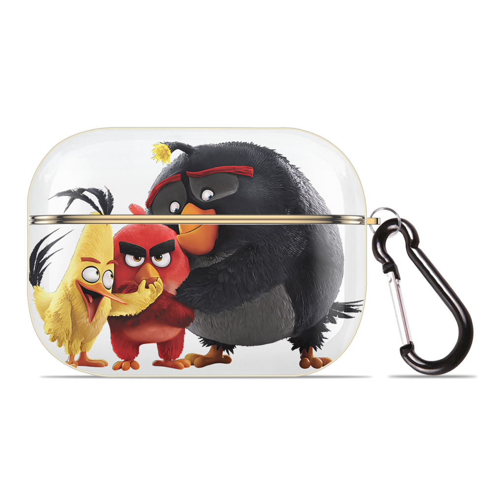 （画像用） Angry Birds アングリーバード 【AirPods Pro用】ハードシェル保護ケース｜耐衝撃・防指紋・カラビナ付き商品仕様