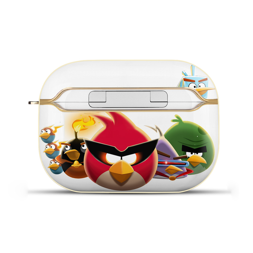 （画像用） Angry Birds アングリーバード 【AirPods Pro用】ハードシェル保護ケース｜耐衝撃・防指紋・カラビナ付き商品仕様