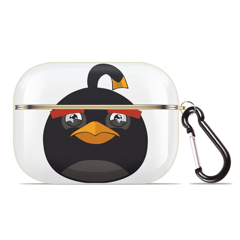 （画像用） Angry Birds アングリーバード 【AirPods Pro用】ハードシェル保護ケース｜耐衝撃・防指紋・カラビナ付き商品仕様